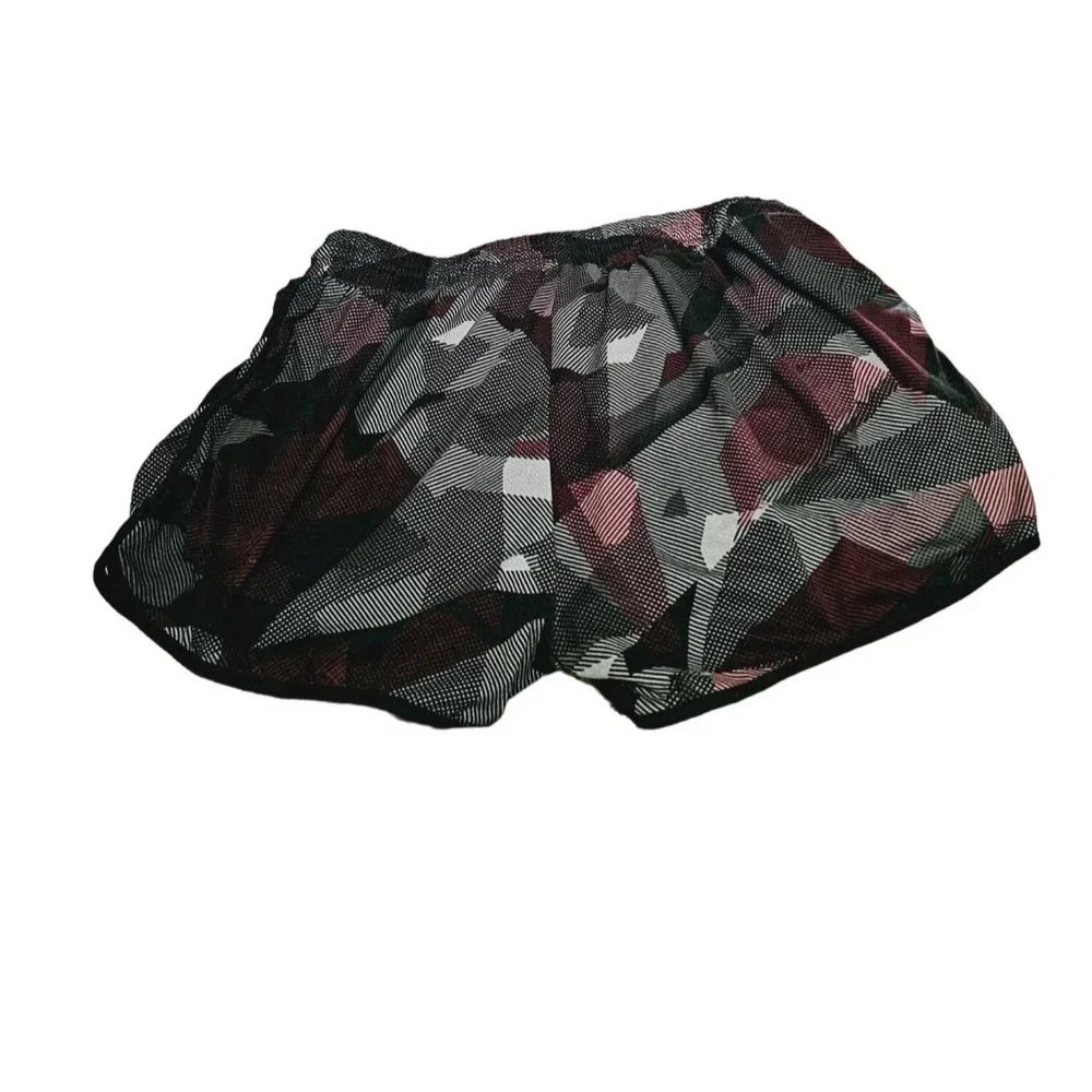 Sho Sho athletic Shorts size Large drawstring pockets gray red‎